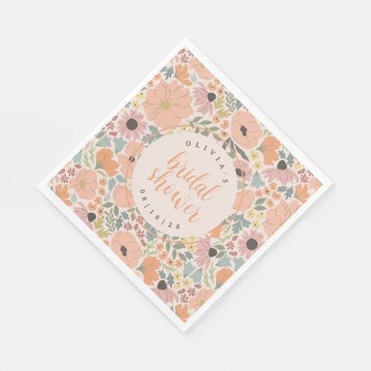 Floral Vrijgezellenfeest Servet (Hoek)