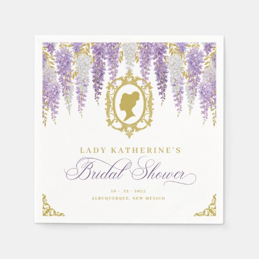 Floral  Vrijgezellenfeest Servet (Voorkant)