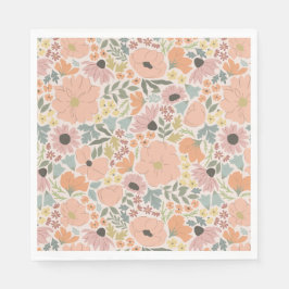 Floral Vrijgezellenfeest Servet