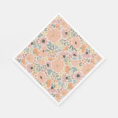 Floral Vrijgezellenfeest Servet (Hoek)