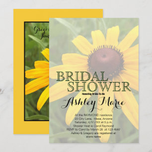 Floral Vrijgezellenfeest Single Rudbeckia Foto Aan Kaart