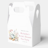 Floral Vrijgezellenfeest Tea Party Bedankdoosjes (Geopend)