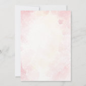 Floral Vrijgezellenfeest Tea Party Invitation Kaart (Achterkant)