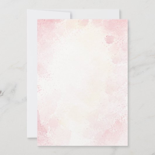 Floral Vrijgezellenfeest Tea Party Invitation Kaart (Achterkant)