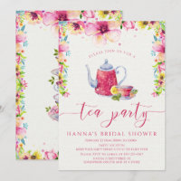 Floral Vrijgezellenfeest Tea Party
