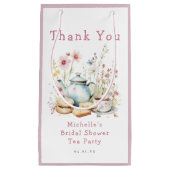 Floral Vrijgezellenfeest Tea Party Klein Cadeauzakje (Voorkant)