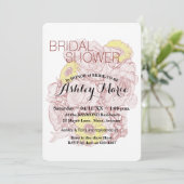 Floral Vrijgezellenfeest Terra Cotta Bouquet Kaart (Staand voorkant)