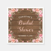 Floral Vrijgezellenfeest uit Oostenrijk Servet (Voorkant)