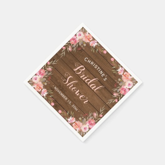 Floral Vrijgezellenfeest uit Oostenrijk Servet (Hoek)