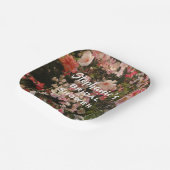 Floral Vrijgezellenfeest Veel bloemen, naam. Papieren Bordje (Gebogen)