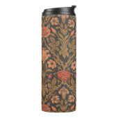 Floral W.Morris Pattern Thermal Tumbler Thermosbeker (Gedraaid links)
