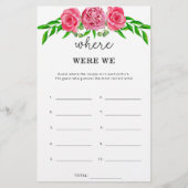 Floral Waar waren we vrijgezellenfeest-spel (Voorkant)