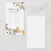 Floral Waar waren ze? Vrijgezellenfeest Game Kaart (Voorkant / Achterkant)