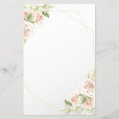 Floral Waar was haar Vrijgezellenfeest spelkaart Flyer (Achterkant)