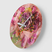 Floral Wall Clock Grote Klok (Hoek)