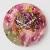 Floral Wall Clock Grote Klok (Voorkant)