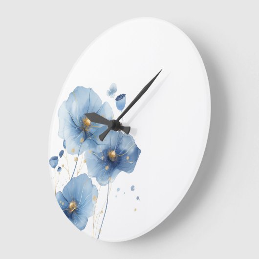 Floral Wall Clock Grote Klok (Hoek)