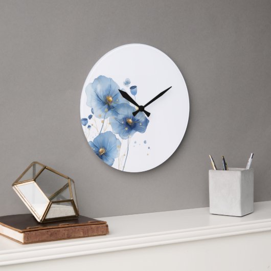 Floral Wall Clock Grote Klok (Kantoor)