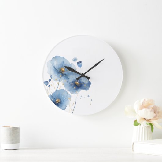 Floral Wall Clock Grote Klok (Huis)
