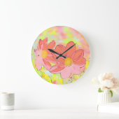 Floral Wall Clock Grote Klok (Huis)