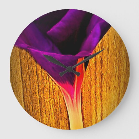 Floral Wall Clock Grote Klok (Voorkant)