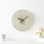 Floral Wall Clock Grote Klok (Huis)