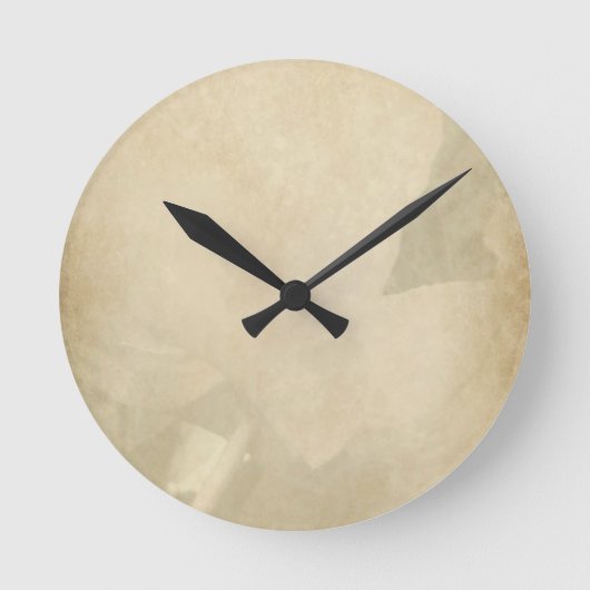 Floral Wall Clock Ronde Klok (Voorkant)