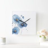 Floral Wall Clock Vierkante Klok (Huis)