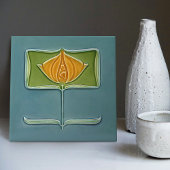 Floral Wall Decor Art  Abstracte kamer Tegeltje