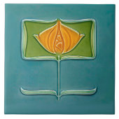 Floral Wall Decor Art  Abstracte kamer Tegeltje (Voorkant)