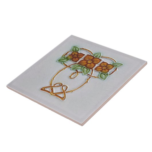 Floral Wall Decor Art  Deco Tegeltje (Zijkant)