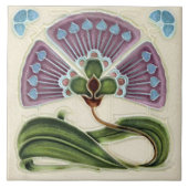 Floral Wall Decor Art Deco Tegeltje (Voorkant)
