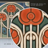 Floral Wall Decor Art  Deco Tegeltje