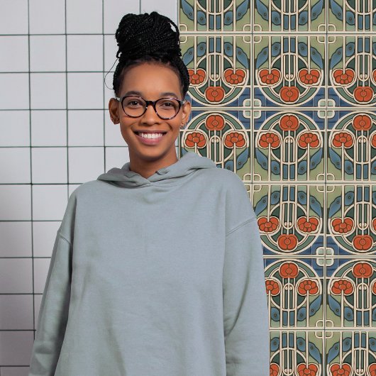 Floral Wall Decor Art  Deco Tegeltje