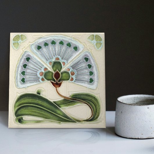 Floral Wall Decor Art  Deco Tegeltje