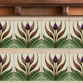 Floral Wall Decor Art  Deco Tegeltje