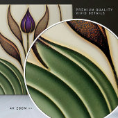 Floral Wall Decor Art  Deco Tegeltje