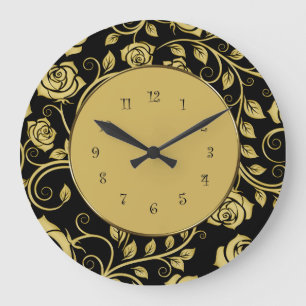 Floral Wall Decor Clock Grote Klok