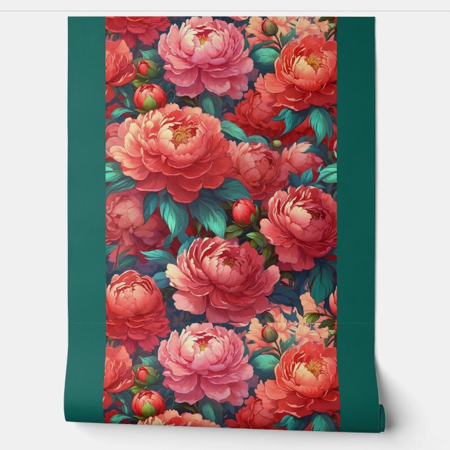 Floral Wallpaper Behang (Afrollen)