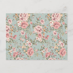 Floral Wallpaper Briefkaart