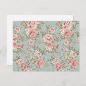  Floral Wallpaper Briefkaart (Voorkant / Achterkant)