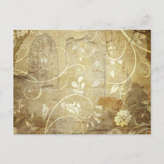  Floral Wallpaper Briefkaart (Voorkant)