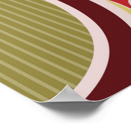 Floral wallpaper in art nouveau style,  ill poster (Hoek)