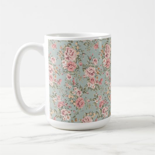 Floral Wallpaper Koffiemok (Links)