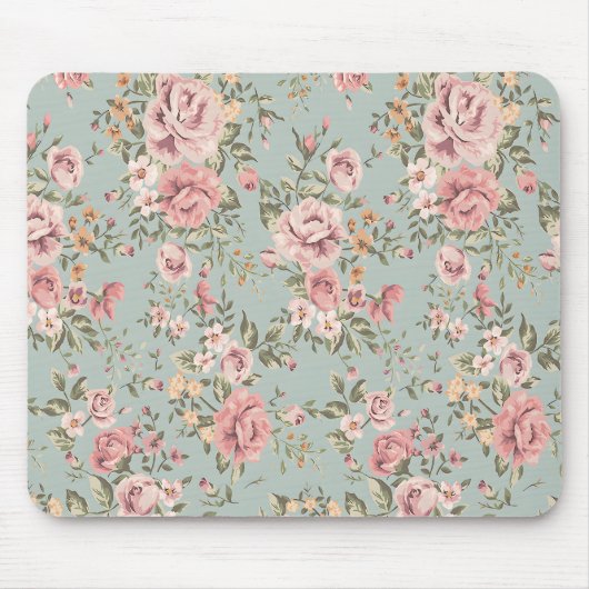 Floral Wallpaper Muismat (Voorkant)