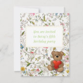 Floral Wallpaper Pattern Kaart (Voorkant)