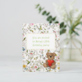 Floral Wallpaper Pattern Kaart (Staand voorkant)