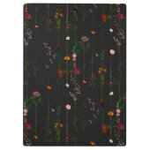 Floral Wallroll - Donker Klembord (Achterkant)