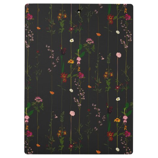 Floral Wallroll - Donker Klembord (Achterkant)