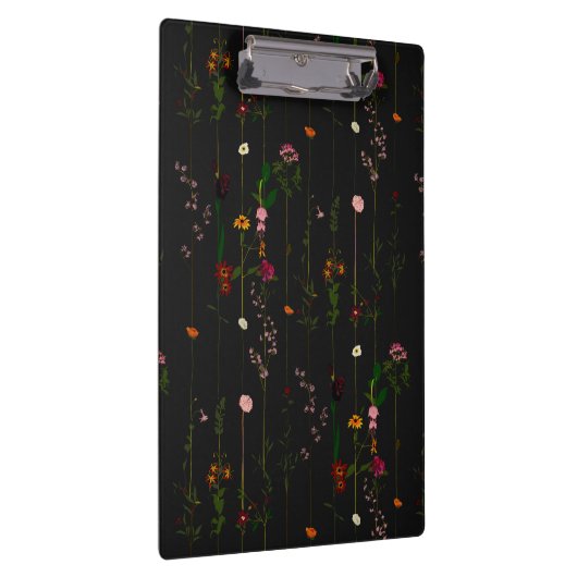 Floral Wallroll - Donker Klembord (Rechts)